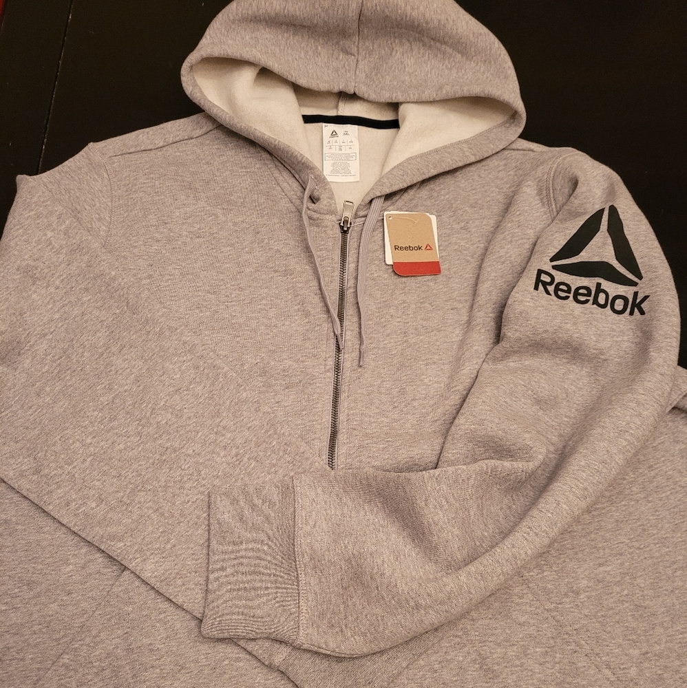 Reebok Cotton Blend Full Zip Hoodie